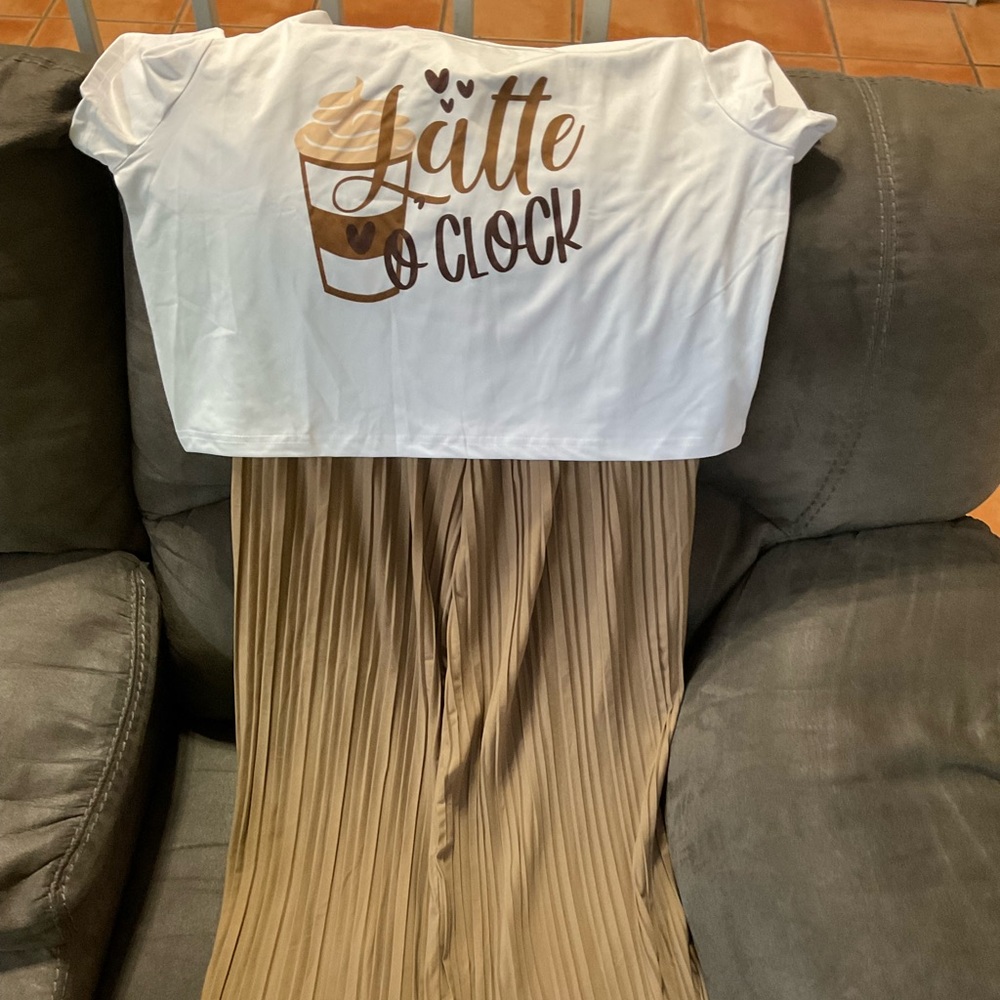 *4/$25 💜 Crop Top & Plazzo Pants